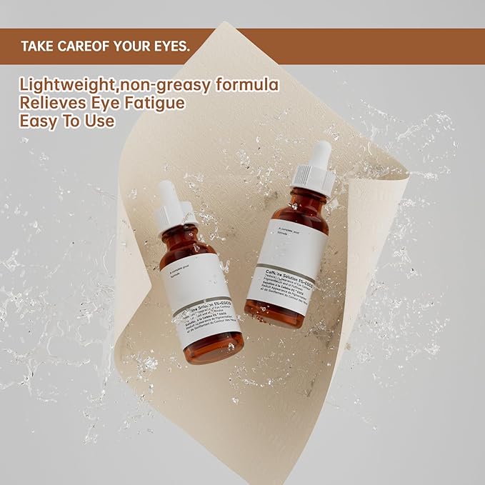 The Caffeine Solution 5% + EGCG,Reduces Appearance of Eye Contour Pigmentation and Puffiness,Under Eye Serum (30ml) Caffeine For Face Moisturizing Serum (1)