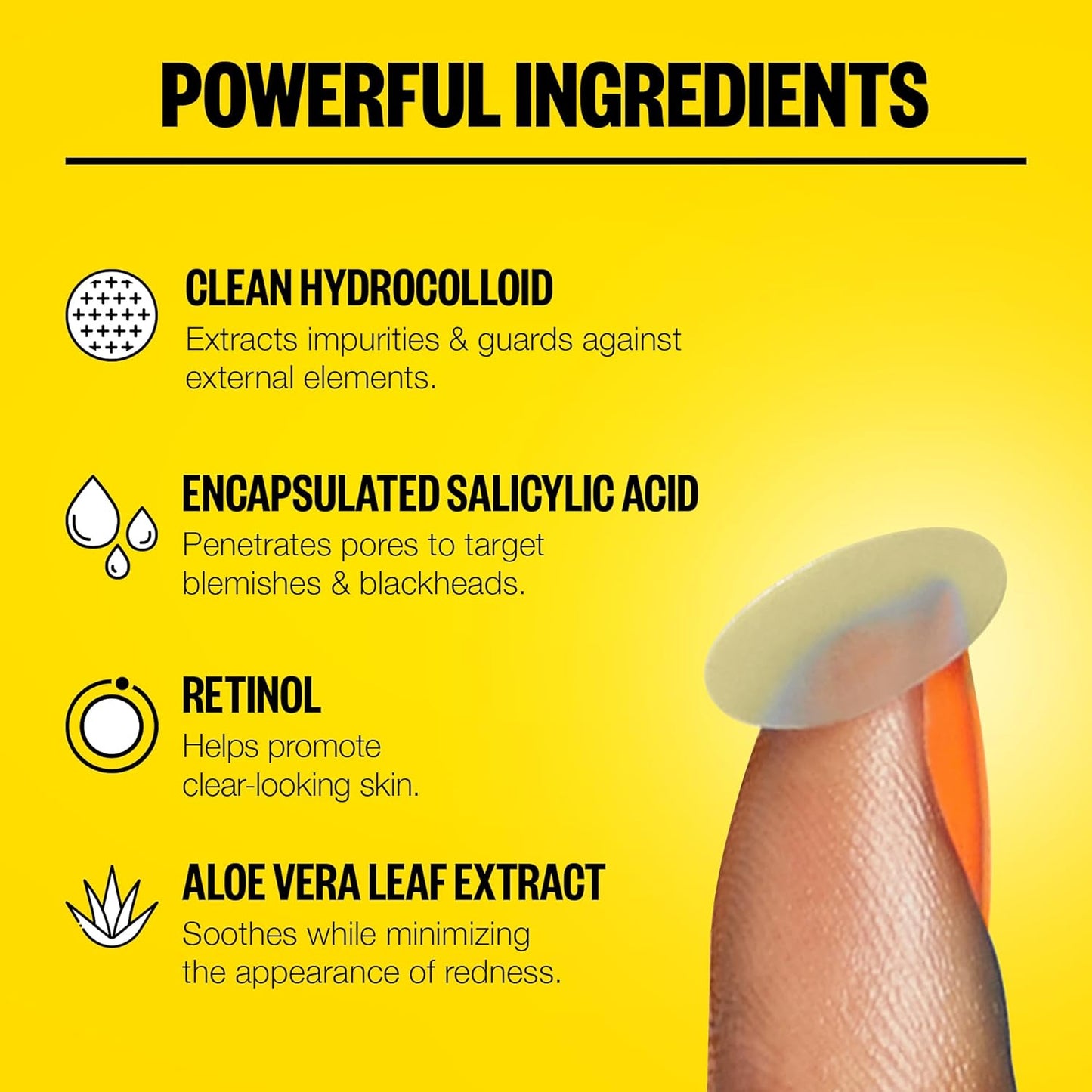 PEACE OUT Acne Day Dot, Sheer Acne Healing Dots, Virtually Invisible Wear, Hydrocolloid Pimple Patches Helps Clear Blemishes Quickly with Encapsulated Salicylic Acid, Retinol & Aloe Vera, 20 dots