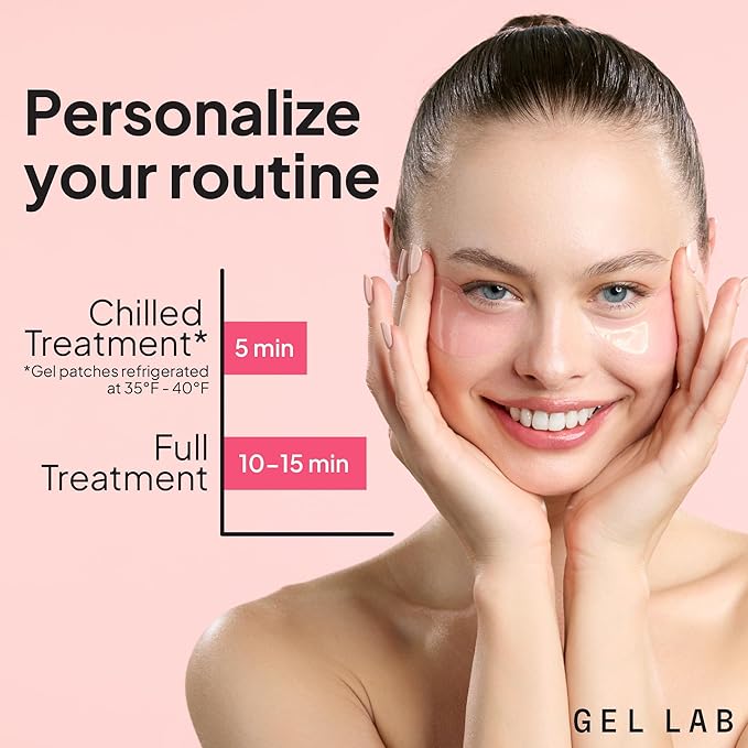 RENEW Collagen & Retinol Under Eye Gel Patches – Korean Hydrating Eye Mask for Fine Lines, Wrinkles, Firming, and Brightening Skin – 60 Gel Eye Patches