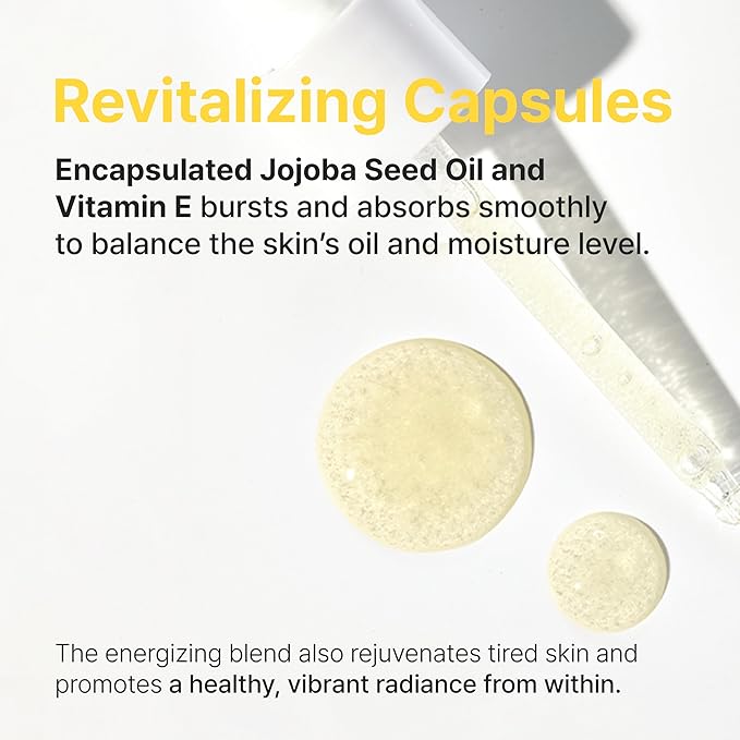 Face Republic Vita Capsule Luminous Serum 45ml 1.52 fl oz | Revitalizing, Radiant Glow for Dull, Dry Skin | Vitamins, Lemon Extract, Niacinamide 5%, Jojoba Seed Oil | Vegan Korean Skin Care