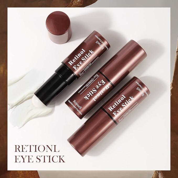 AKARY Retinol Eye Cream for Dark Circles and Puffiness, Skincare Under Eye Cream Eye Stick Reduce Wrinkles and Fine Lines, Skin Tightening Cream Moisturizing Treatment Cream Smooth and Hydrate Eye Area, Suitable for Sensitive Skin, 0.24oz