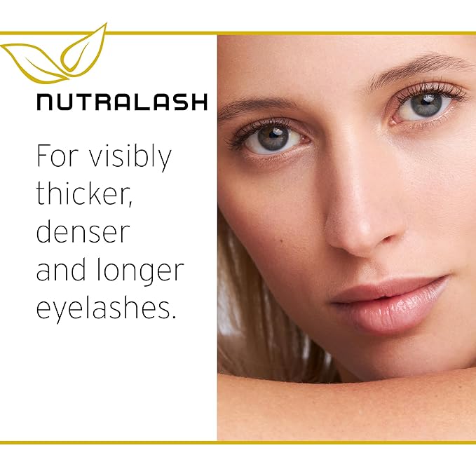 Nuvega Lash - Vegan Eyelash Serum & Eyebrow Serum for Long Eyelashes in just 4-6 Weeks I Lash Serum I Eyelash Growth Serum I Made in Germany I 3ml