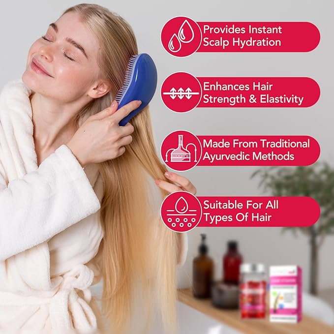 Hair Vitamin Serum Oil Capsule,Hair Treatment Serum with Vitamins A C E Pro B5 and Argan Macadamia Avocado Oils,No Rinse,and Safe for All Hair,For Men & Women(40PC)
