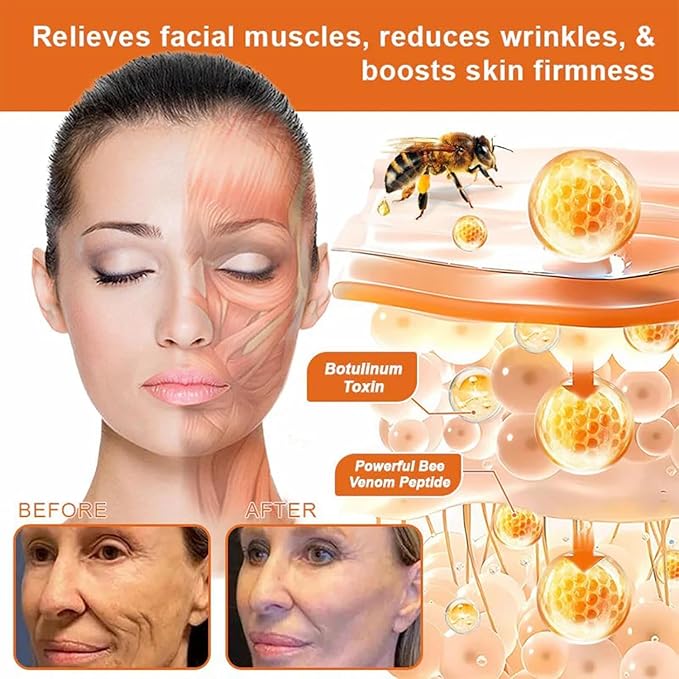 Bee Venom Firming Serum Stick, Advanced Firming & Wrinkle-Reducing Cream, Restore Skin Elasticity, Moisturizing, Lifts, Plumps, Natural Serum for All Skin Types (1PCS)-A