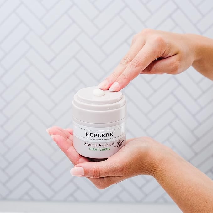 Repair & Replenish All Natural Moisturizing Night Crรจme - Reduce wrinkles, Dark Spots & Fine lines -1.7 OZ
