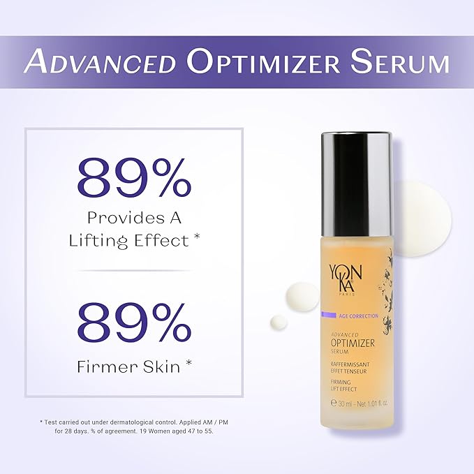 Yon-Ka Advanced Optimizer Serum (30ml) Anti-Aging Face Serum Gel with Marine Collagen and Hyaluronic Acid, Clinically Proven to Firm and Lift Skin, Paraben-Free