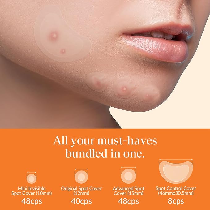 RPELife Hydrocolloid Pimple Patches with Salicylic Acid for Face, Pimple Patch Invisible Spot Cover Treatment for Zits, Blemishes, and Pimples – Absorbing Zit Patch for Clear Skin (144 Count)