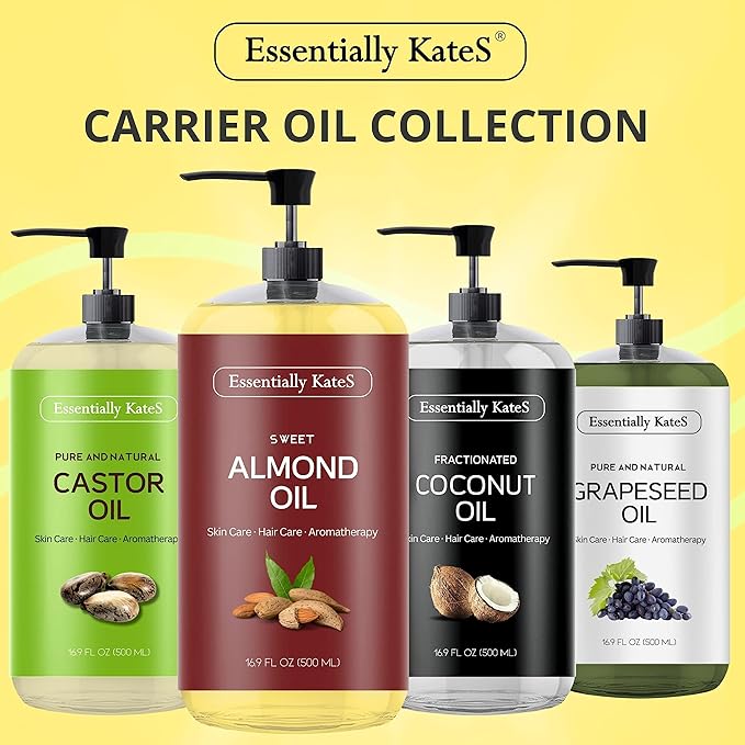 Sweet Almond Oil 16.9 fl oz - 100% Pure and Natural and Cold Pressed