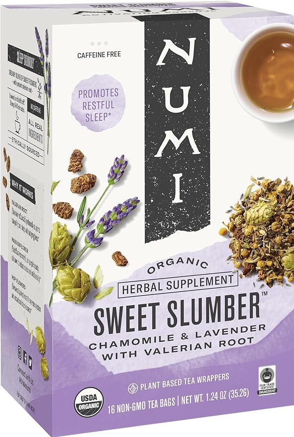 NUMI Organic Sweet Slumber Herbal Tea, 16 CT