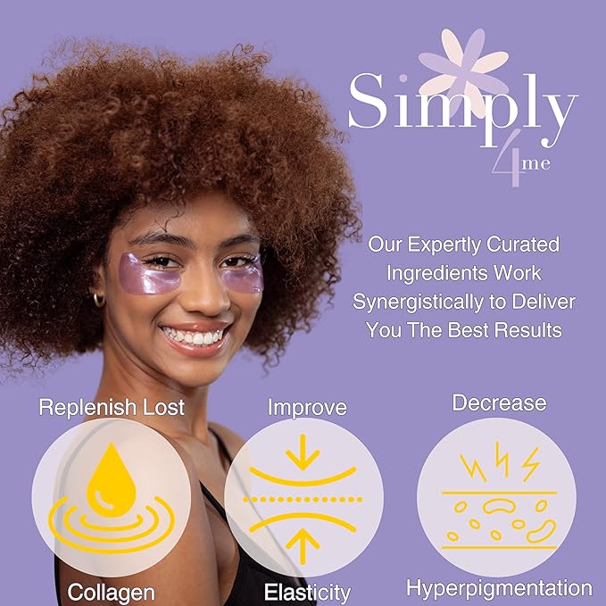 Under Eye Masks (20 Pairs) Collagen & Hyaluronic Acid - Reduce Wrinkles, Dark Circles, Puffy Eyes, Bags, Anti Aging Patches & Face Moisturizer Sensitive Skin Safe- Mothers Day