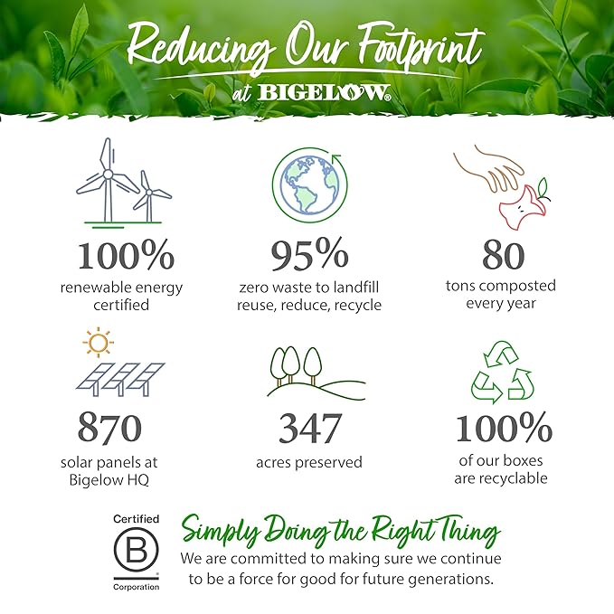 Bigelow Tea Green Tea Assortment, Individually Wrapped Tea Bags with Classic, Decaffeinated, Mint, Peach, Constant Comment, Lemon, Mango, and Earl Grey Teas, 64 Tea Bags (Pack of 1)
