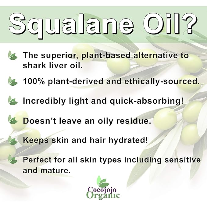 Dr Joe Lab Squalane Oil Pure Plant Derived Refined Cold Pressed From Olives Vegan Undiluted Carrier Oil for Face Skin Hair Body Cosmetics Natural Cleanser Moisturizer (128 oz / 1 Gallon)