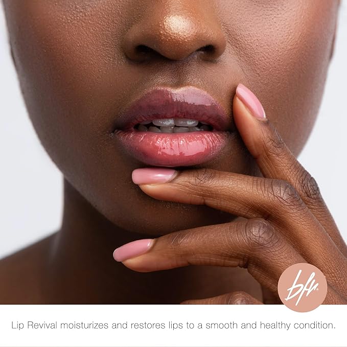 Beauty For Real Lip Revival, Spearmint - Exfoliating & Hydrating Sugar Lip Scrub - For Dry, Chapped or Lipstick-Stained Lips - With Essential Oils - Organic, Vegan - 0.15 oz
