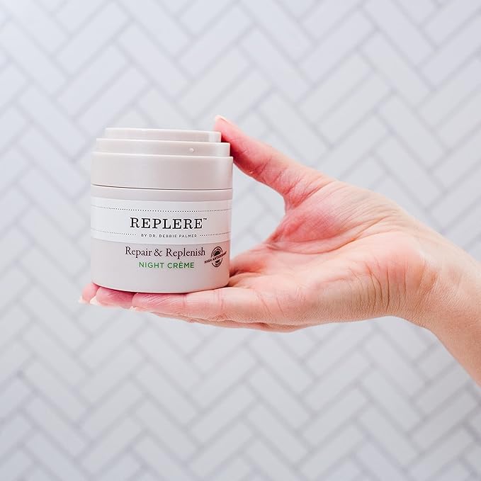 Repair & Replenish All Natural Moisturizing Night Crรจme - Reduce wrinkles, Dark Spots & Fine lines -1.7 OZ