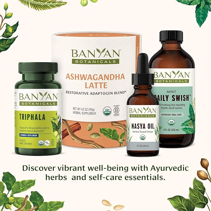 Banyan Botanicals Kapha Massage Oil – Organic Massage Oil with Chitrak and Tulsi – Warming Ayurvedic Oil to Revitalize The Tissues and Awaken The Mind – 8 oz. – Non-GMO Sustainably Sourced Vegan