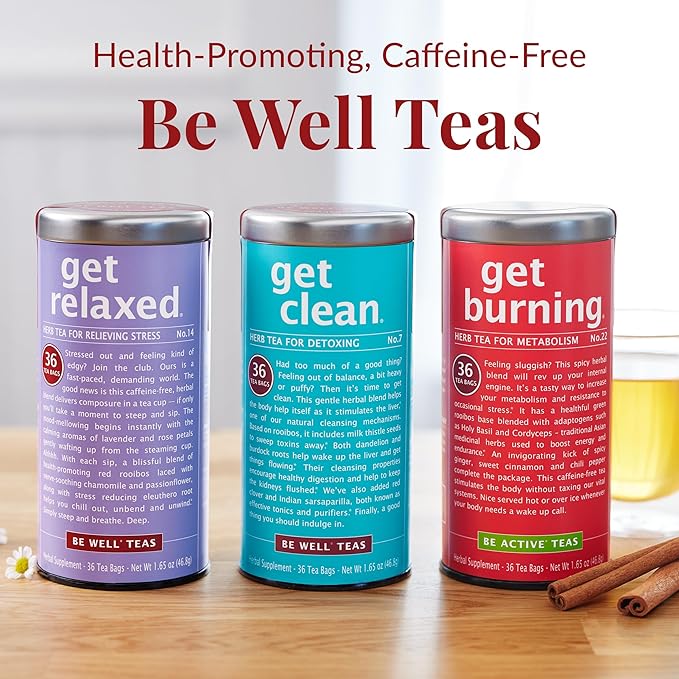 The Republic of Tea — Organic Get Throat Aid Herb Tea Refill Bag, 250 Tea Bags, Naturally Caffeine Free Be Well Tea