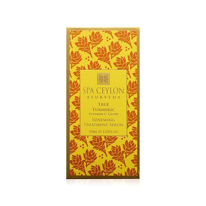 SPA CEYLON True Turmeric Vitamin C Glow Renewing Treatment Serum | Overnight Repair Treatment |Acne Treatment | Best for Normal to Dull Pigmented Skin