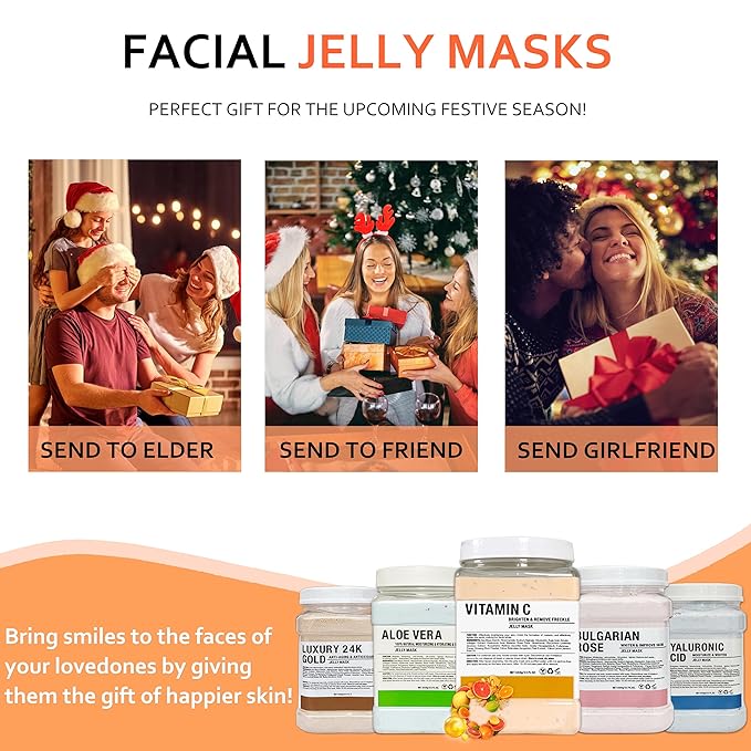 Rose Jelly Mask Powder for Facials Care Vitamins C Hydro Jelly Masks for Facials Professional