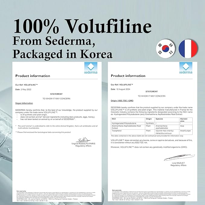 Volufiline & Niacinamide Serum Bundle ā 100% Pure Volufiline for Skin Firming + 20% Niacinamide for Pore Minimizing & Brightening ā Anti-Wrinkle, Collagen Boosting & Even Skin Tone Korean Skincare