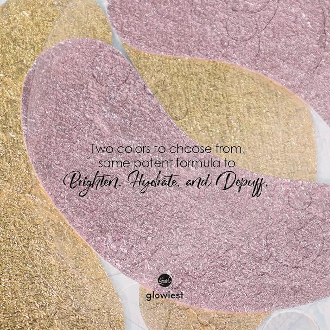Sweet Dreams Collagen Glow Gold Eye Masks l Under Eye Patches for Beauty & Self Care Wrinkle Patches l Puffy Eyes and Dark Circles Treatments Collagen, Niacinamide, Hyaluronic Acids, Peptides