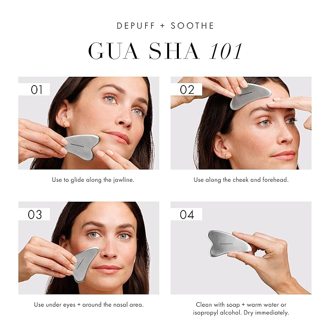 Tweezerman Stainless Steel Gua Sha Massager