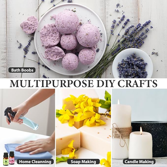 Essential Oils Set - Pure Essential Oils-Perfect for Diffuser, Humidifier, Massage, DIY Candle and Soap Making(30x10 ML)