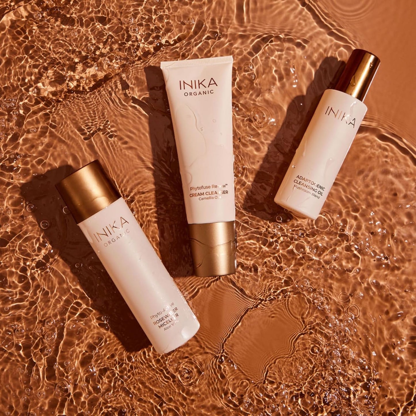 INIKA Organic Phytofuse Renew™ Cream Cleanser | Sensitive, 100% Natural, Deeply Cleanse & Boost Ccirculation. Restores Hydration & Protects Skin Barrier. 100mL