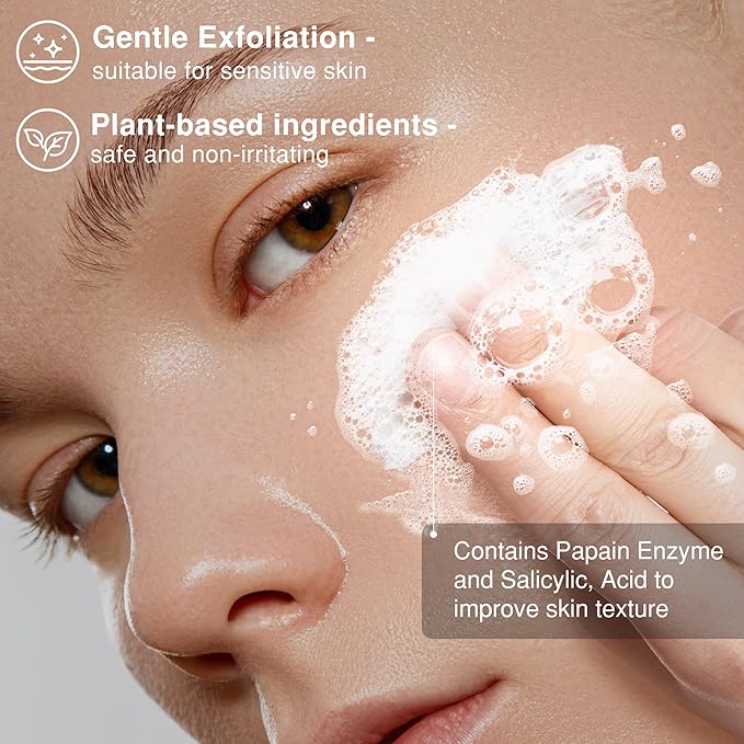 Microdermabrasion Facial Scrub, Face Scrub Gentle Exfoliation for Smooth, Glowing Skin - Perfect for Sensitive Skin - Creamy Scrub Texture - 2.3 fl. oz (65g)