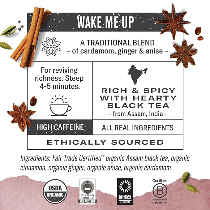 Numi Organic Black Tea Variety, 18 Tea Bags (Pack of 3), Breakfast Blend, Aged Earl Grey & Golden Chai (Packaging May Vary)