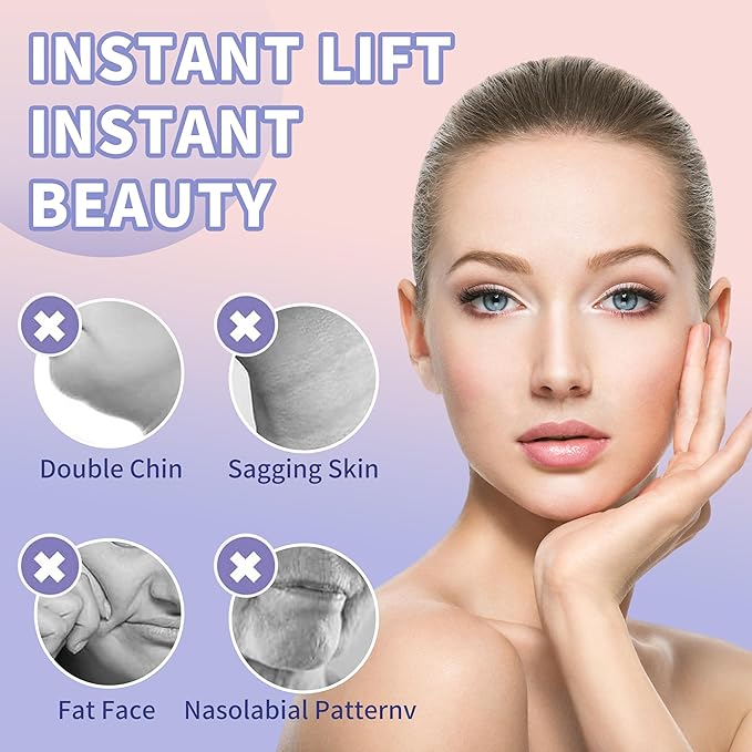 120Pcs Face Tape, Face Lifting Tape Invisible, V-face Lifting Invisible Adhesive Tape, Face Neck Lifting Tape for Face, Neck, Jowls, Eyes Sagging Skin, Wrinkles & Double Chin