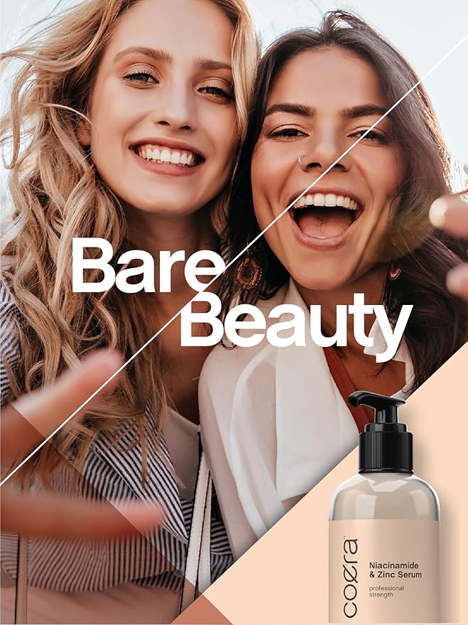 Coera Niacinamide Serum with Zinc | 8 fl oz | Moisturizer for Face and Skin | with Hyaluronic Acid | Professional Strength Formula | Free of Parabens, SLS & Fragrances