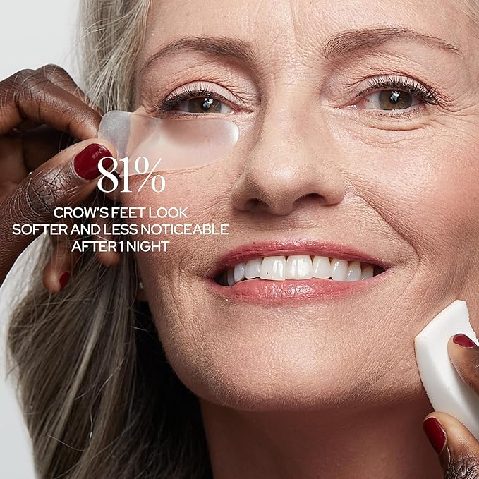 SiO Beauty Eye & Smile Lift - Eye & Smile Anti-Wrinkle Patches 2 Week Supply - Overnight Smoothing Silicone Patches for Wrinkles and Fine Lines