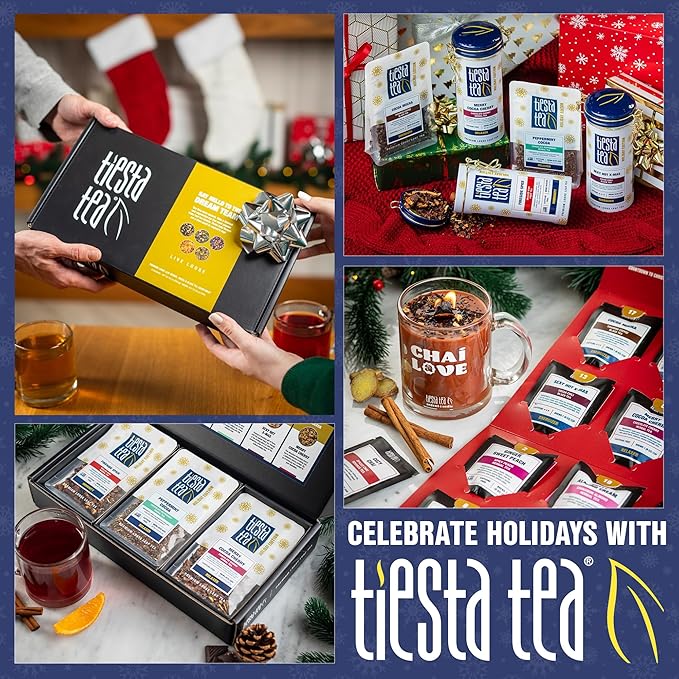 Tiesta Tea - Yerba Mate | Loose Leaf | Traditional Green Maté Tea | Premium High Caffeinated Blend | Make Hot or Iced | Brews Up to 200 Cups | All Natural Flavors | 12oz Resealable Bulk Pouch