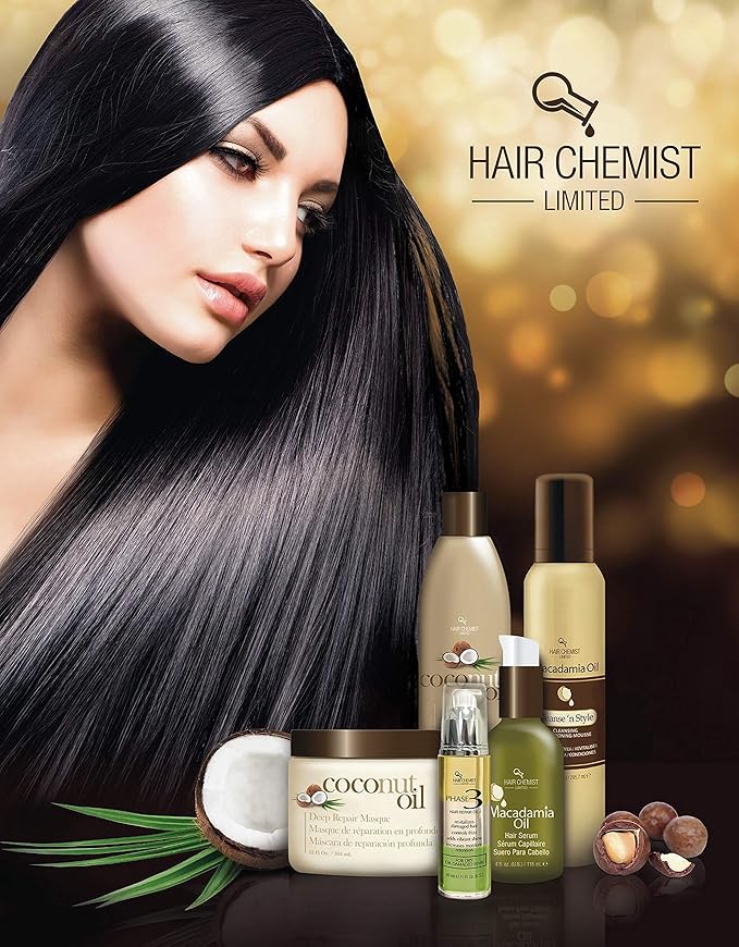 Hair Chemist Coconut Oil Serum 4 ounce (Pack of 2)