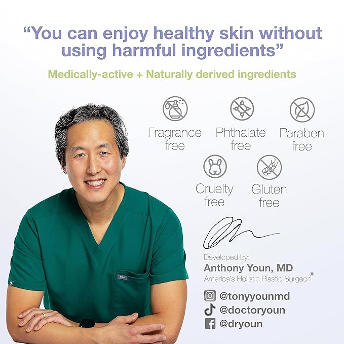 YOUN Beauty Retinol Eye Cream by Plastic Surgeon Dr. Anthony Youn | Paraben-Free Night Eye Cream with Liposomal Retinol & Hyaluronic Acid | Under Eye Cream for Hydration and Skin Firming, 1 Fl Oz
