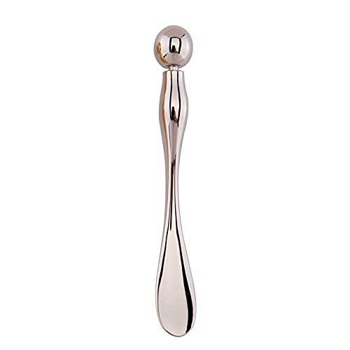 WOIWO 1 PCS Metal Cosmetics Dipping Spoon Cream Shovel Spoon Beauty Mask Small Spoon Eye Cream Stick (rose gold)