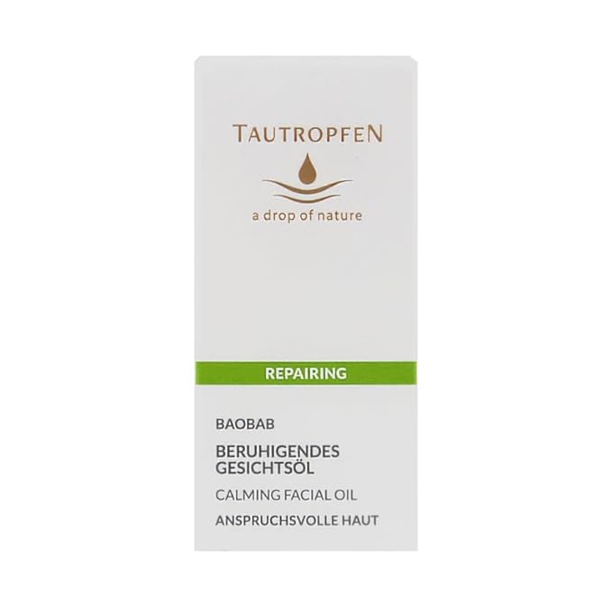 natural cosmetics, skincare, soothing facial oil for all skin types with baobab, 35 ml