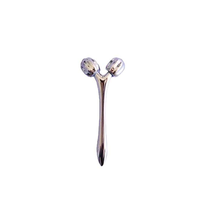 MiniSculpt Stainless Steel Mini Facial Massager - Metal Face Roller for Sculpting, Neck & Eye Massage, Depuffing, Skincare Gift
