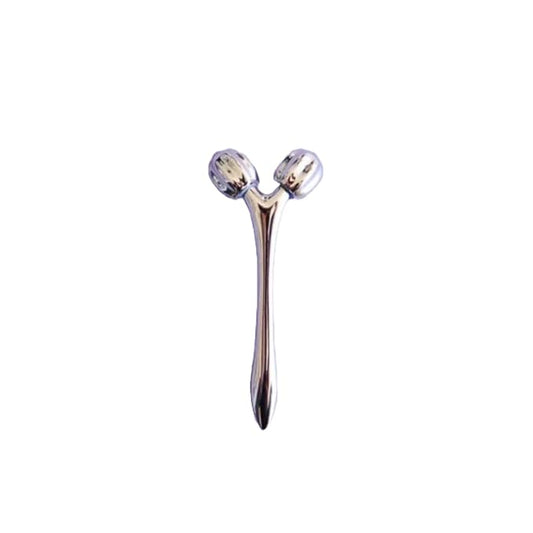 MiniSculpt Stainless Steel Mini Facial Massager - Metal Face Roller for Sculpting, Neck & Eye Massage, Depuffing, Skincare Gift
