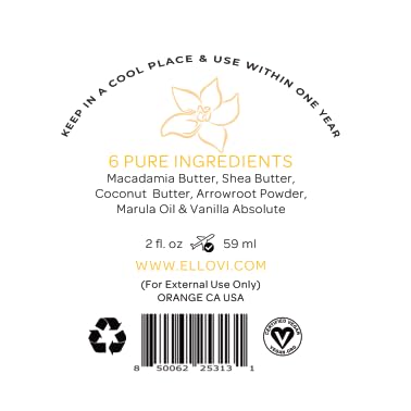 Vanilla Lip & Body Butter Bundle | All-Natural, Vegan Skincare for Hydration & Nourishment | Made with 6 Pure Ingredients | Ethically Sourced & Cruelty-Free