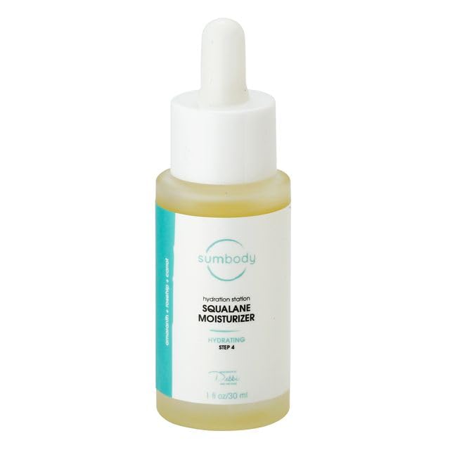 Hydrating Squalane Oil for Face Hydration Station Squalane Moisturizer - (30ml) Anti Aging Serum for Face Care, Face Serum for Women & Men, Vitamin C & Vitamin E Oil for Skin Care, Made in USA