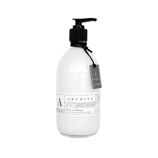 Archive Poet At Heart Body Lotion Natural Moisturizing Lotion for Men & Women Lightly Scented 16.5 oz