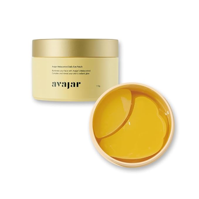 Avajar Melacontrol Daily Eye Patch | Korean Hydrogel Under Eye Mask for Puffy Eyes and Dark Circles | Anti-Wrinkle | Niacinamide, Hyaluronic Acid & Glutathione | 5P