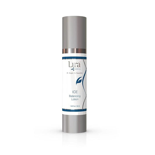 Lira Clinical ICE Balancing Lotion - Daily Oil Control Lotion & Lightweight Hydration with Skin Probiotics, Salicylic Acid & Plant Stem Cells - Hydrates Skin with Matte Finish - 1.69 fl oz