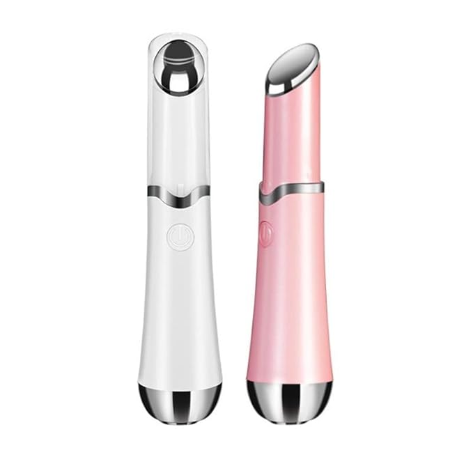 Ideal Swan Eye Massager Wand - Chargeable Facial Massager for Dark Circles, Eye Bags, Puffiness Under Eyes (White)