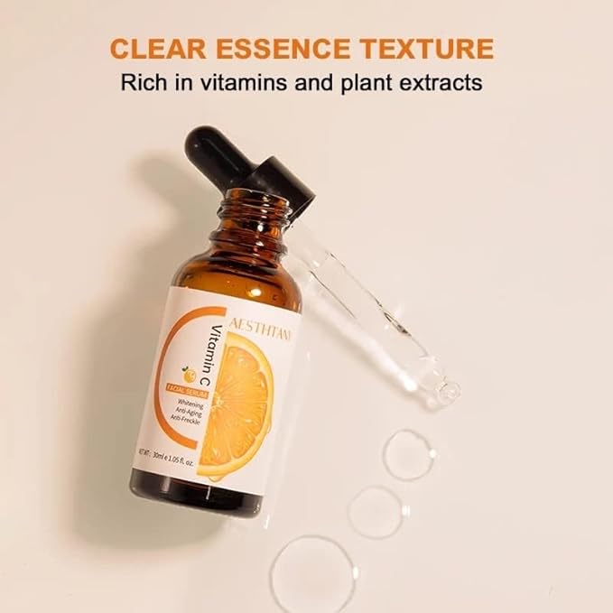 Vitamin C Serum for Face – Anti Aging Face Serum with Vitamin C, Hyaluronic Acid, Brightening Serum for Dark Spots, Even Skin Tone, Eye Area, Fine Lines & Wrinkles, (1.05 Fl Oz)