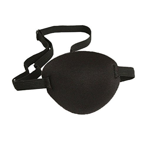 Adults And Kids Black Adjustable Soft and Comfortable Sponge Eye Patch Strabismus Eye Mask With Buckle For Recovery Eye And Cure Children Lazy Eye