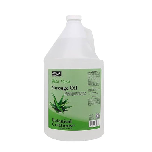 PRO NAIL - Healing Therapy Massage Lotion - Professional Pedicure, Body and Hot Oil Manicure, Infused with Natural Oils, Vitamins, Panthenol and Amino Acids (Aloe Vera, 1 Gallon)