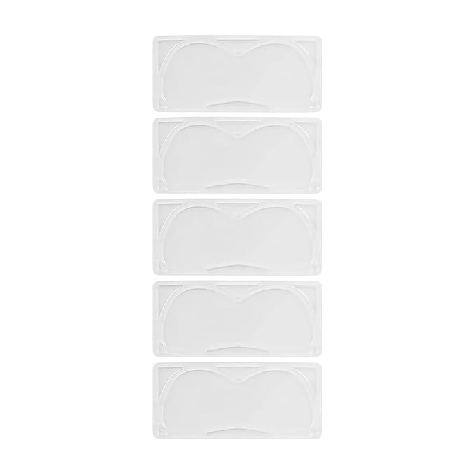 10Pcs (5Pairs) Eye Mask for DIY Face Mask Machine - Reusable Eye Patch Tray Plate Set - Portable DIY Facial Mask Machine Maker Accessory Tool