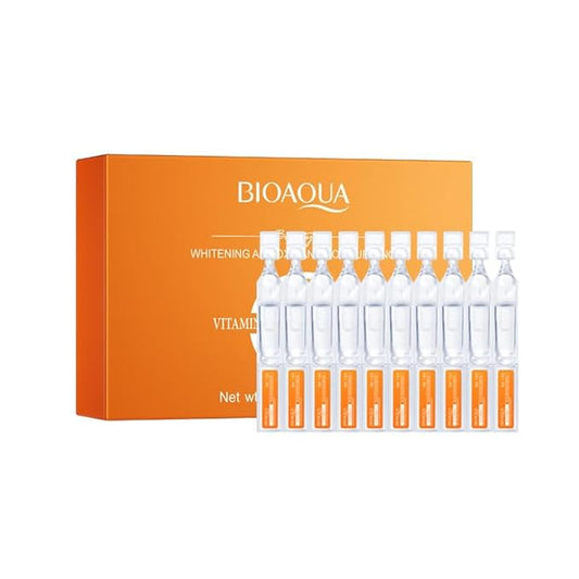 Vitamin C Serum for Face with Hyaluronic Acid – 1.5ml x 30PCS, Brightening Hydrating Facial Serum, Travel Size Skincare for Glowing Skin(1.52 Fl Oz (Pack of 1))